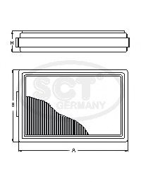 SCT Germany SA 1105 Filter, interior air